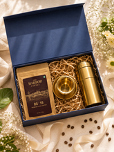 Load image into Gallery viewer, Old Harbor Filter Coffee Gift Hamper (filter coffee+filter coffee maker+golden coffee dabara set)
