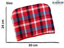 Load image into Gallery viewer, Old Harbor Red Checked Tea Cozy (24 cm x 30  cm)