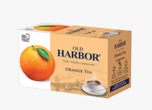 Load image into Gallery viewer, Old Harbor Orange Black Tea 25 tea bags with sachet