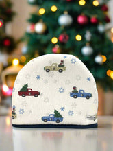 Load image into Gallery viewer, Old Harbor Holiday Trucks Tea Cozy (29 x 23 cm)