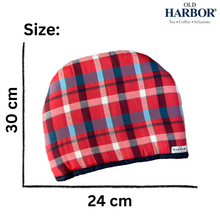 Load image into Gallery viewer, Old Harbor Red Checked Tea Cozy (24 cm x 30  cm)