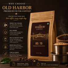 Load image into Gallery viewer, Old Harbor Premium South Indian Filter Coffee 85:15 pack