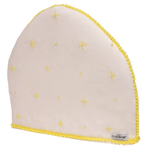 Load image into Gallery viewer, Old Harbor Hand Embroidered Daisy Tea Cozy (11.5 x 12.5 inch)