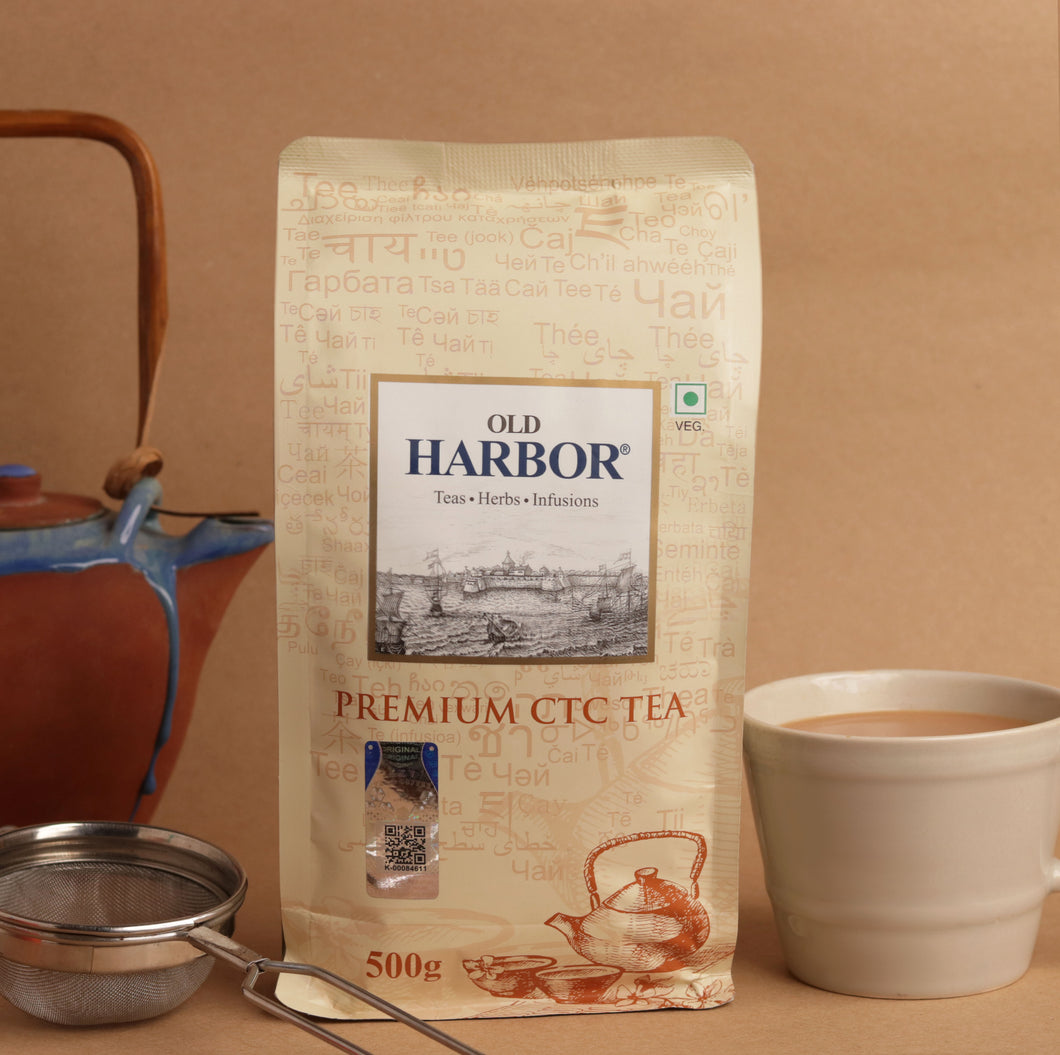 Old Harbor Premium Assam CTC Tea (500g. CTC Black Tea) (Estate Origin- Assam)