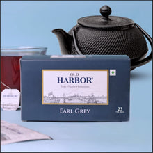 Load image into Gallery viewer, Old Harbor Rustic Gift Hamper for Christmas| tulsi tea, earl grey tea, tea bag squeezer, Christmas tree ornaments