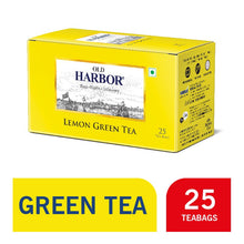 Load image into Gallery viewer, Old Harbor Lemon Green Tea 25 Tea Bags
