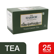 Load image into Gallery viewer, Old Harbor Tulsi Green Tea 25 Tea Bags
