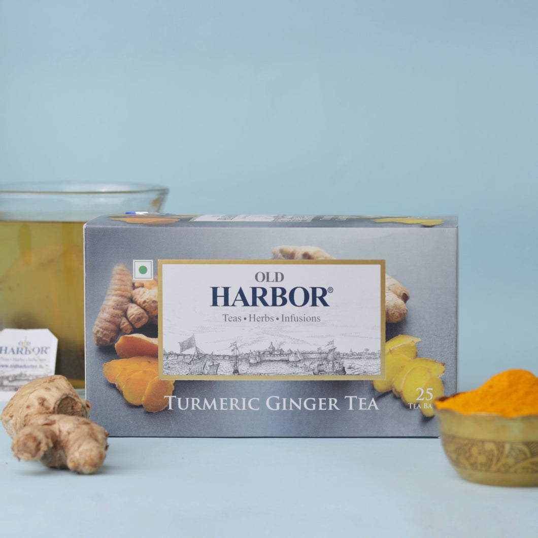 Old Harbor Turmeric Ginger Tea 25 tea bags