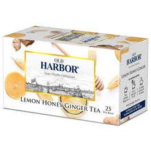 Load image into Gallery viewer, Old Harbor Lemon Honey Ginger Tea 25 Tea Bags