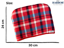 Load image into Gallery viewer, Old Harbor Red Checked Tea Cozy (24 cm x 30  cm)
