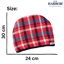 Load image into Gallery viewer, Old Harbor Red Checked Tea Cozy (24 cm x 30  cm)
