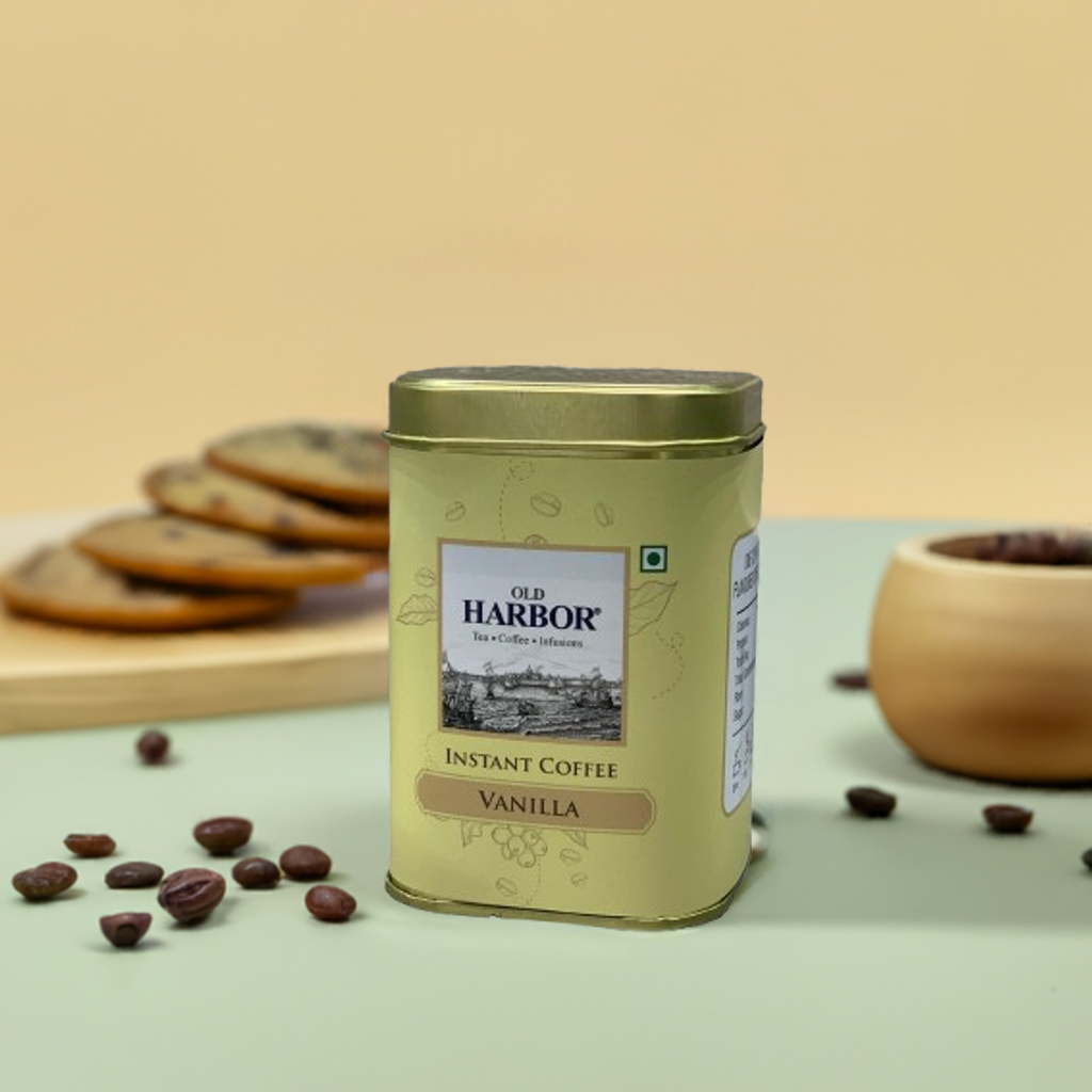 Old Harbor Agglomerated Vanilla Instant Coffee 100 gm|Premium Arabica Instant Coffee