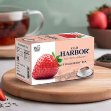 Load image into Gallery viewer, Old Harbor Strawberry Black Tea 25 teabags with sachet 100% Natural I Immunity Boosting Sampler Pack | non-bitter tea
