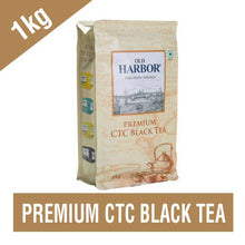 Load image into Gallery viewer, More Cups per pack Old Harbor Premium CTC Tea-  Hand-picked leaves are blended with care to offer 1/3rd more with each spoon brewed.  Pure Assam Tea, Unflavoured Brews 1/3rd more with each spoon brewed. Unlocks robust full-bodied tasted with every sip Old Harbor Livens up the spirit of tea lovers.
