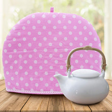 Load image into Gallery viewer, Old Harbor Pink and White Polka dots Tea Cozy (27 x 35 cm)
