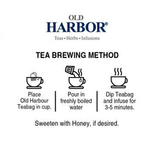Load image into Gallery viewer, Old Harbor 25 Assorted Tea Bags (Tulsi green tea, Lemon green tea, Mint green tea, Earl Grey tea &amp; Masala tea)
