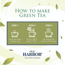 Load image into Gallery viewer, Old Harbor Green Tea 25 Tea Bags (Green)
