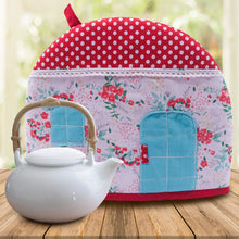 Load image into Gallery viewer, Old Harbor Red &amp; White House Tea Cozy (25 x 30 cm)

