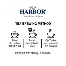 Load image into Gallery viewer, Old Harbor Turmeric Ginger Tea 25 tea bags
