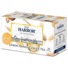 Load image into Gallery viewer, Old Harbor Lemon Honey Ginger Tea 25 Tea Bags
